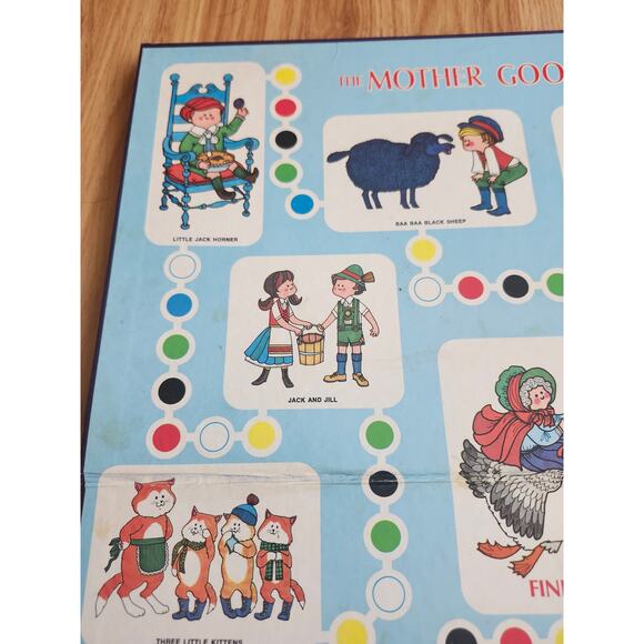 Vintage Cadaco Mother Goose Board Game 1971 Board Only Replacement Piece - Picture 3 of 7